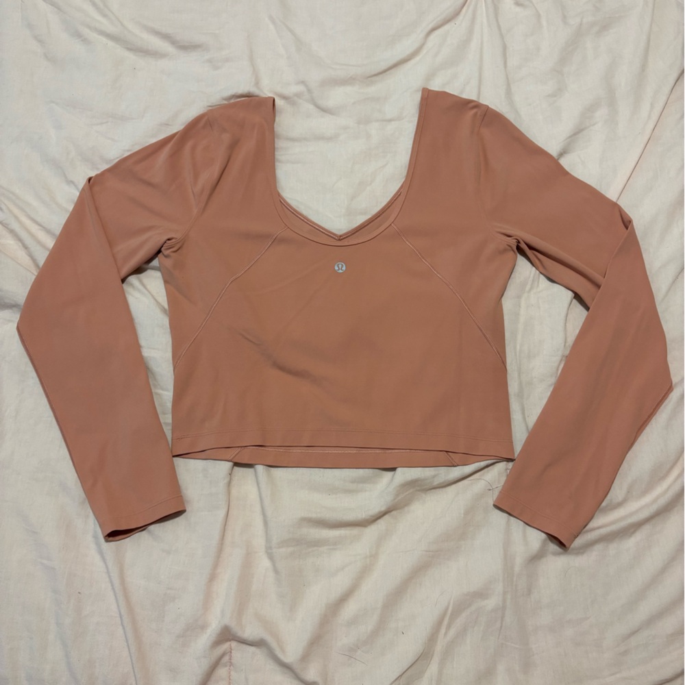 Nude Lululemon align Long Sleeve Top